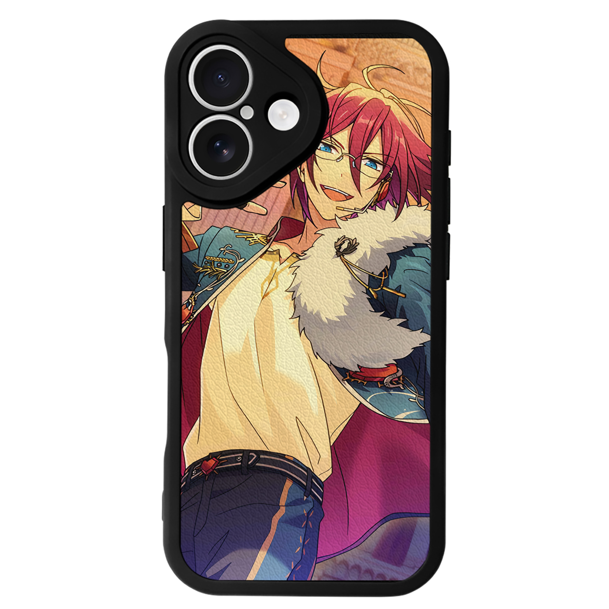 （画像用） あんさんぶるスターズ! Ensemble Stars 【iPhone 16シリーズ対応】シリコンスマホケース（レザー調） 材質：シリコン